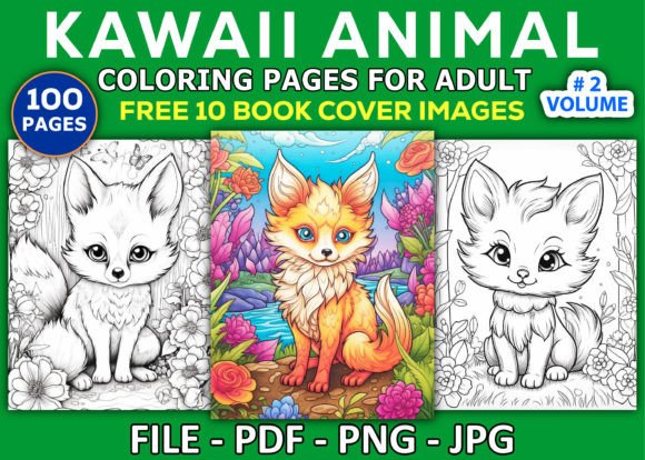 Download Kawaii Animal Coloring Pages for Adults - Premium Resources