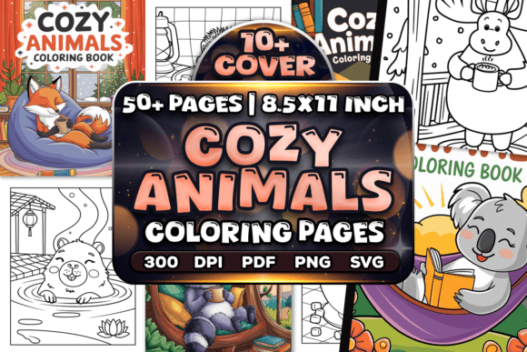 Download 50+ Cozy Animals Coloring Pages - Animals Collection
