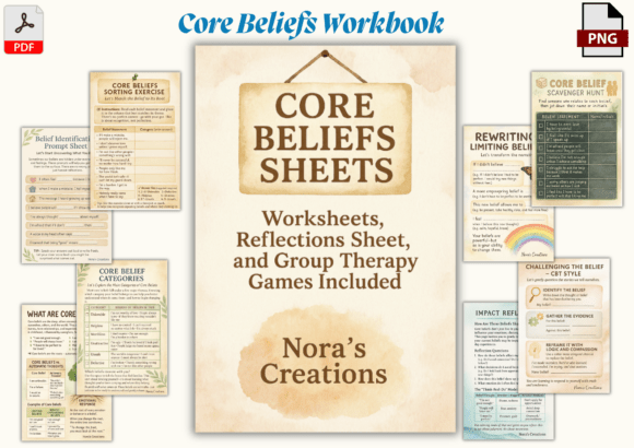 Download Core Beliefs Therapy Workbook - Premium Bundle