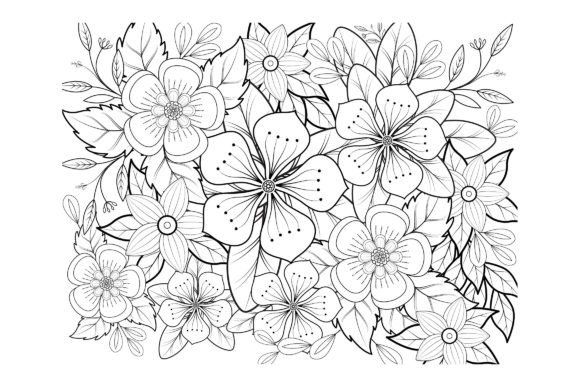 Download Floral Coloring Page Book for Adults - Premium Resources